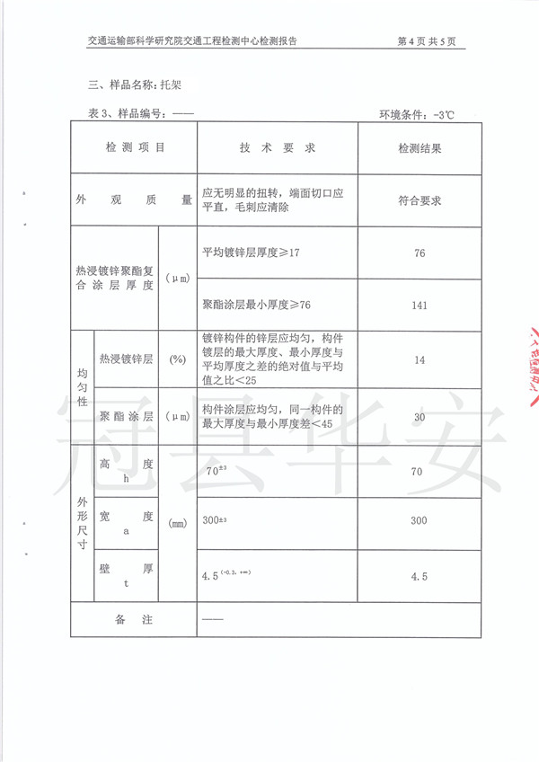 噴塑波形護(hù)欄檢測報(bào)告